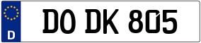 Truck License Plate